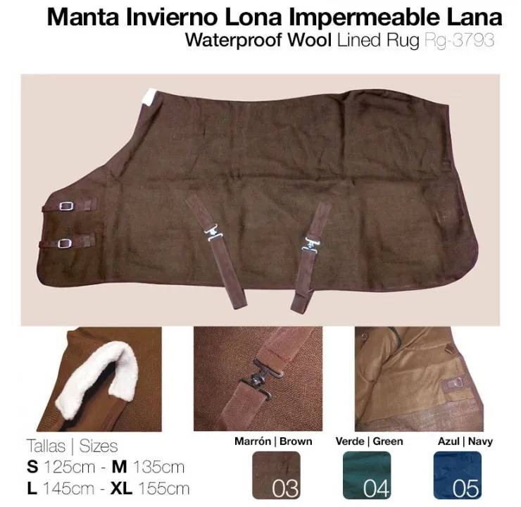 Manta Impermeable 600d 300gr Rg-4100
